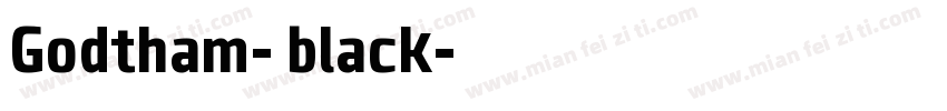 Godtham- black字体转换